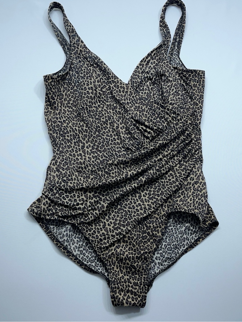 Miraclesuit Leopard Print One Piece Swimsuit Womens Size 16 Tummy Control - Picture 1 of 9